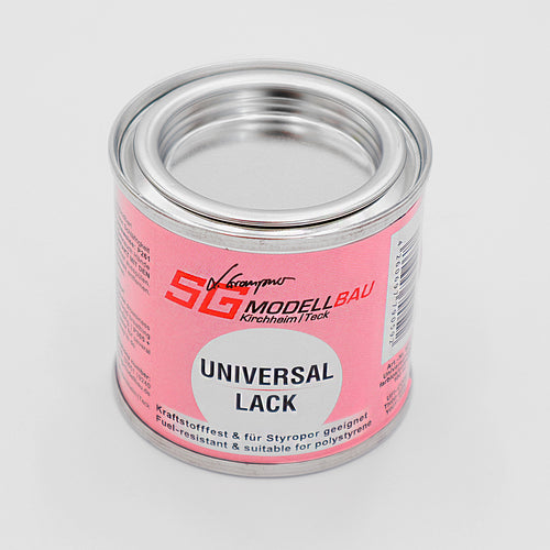 Universallack farblos, kraftstoffbeständig, Styropor® geeignet 100ml Best.-Nr. 921.1 SG Modellbau Stefan Graupner