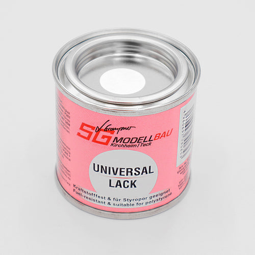 Universallack weiß, kraftstoffbeständig, Styropor® geeignet 100ml Best.-Nr. 921.8 SG Modellbau Stefan Graupner