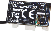 Laden Sie das Bild in den Galerie-Viewer, GRAUPNER Empfänger GR-12SH+ 2,4 GHZ HoTT Best.-Nr. 33565
