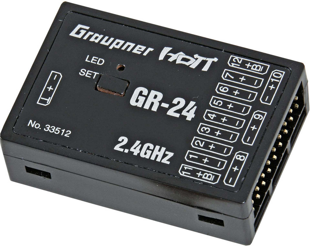 GRAUPNER Empfänger GR-24 2,4 GHZ HoTT Best.-Nr. 33512