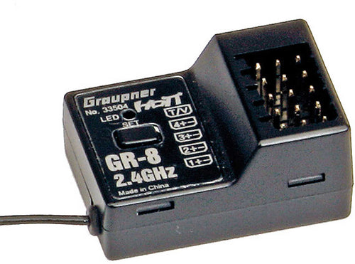 GRAUPNER Empfänger GR-8 Race 4 Kanal 2,4 GHZ HoTT Best.-Nr. 33504 Graupner Modellbau