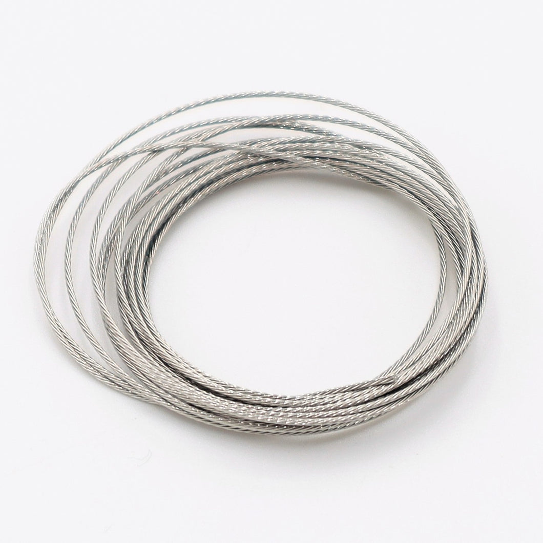 Fesselflug-Flügelleine, Edelstahl-Kabel geflochten 0.69mm x 1,8m (1 Stk. ) Best.-Nr. SIGSH447 Graupner Modellbau