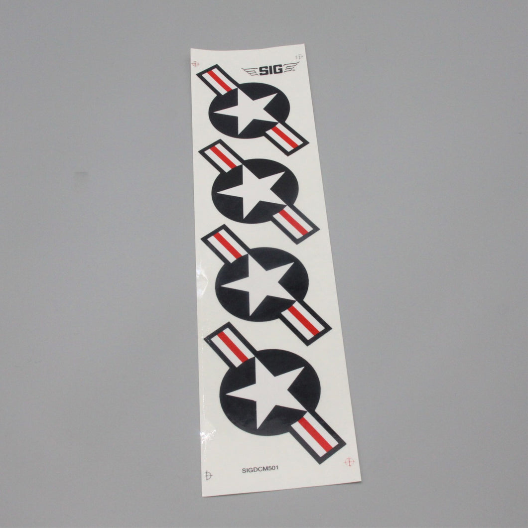 SIG 4INCH STIK-TITE Stars & Bars Ø5,5cm (Inhalt 1 Stk.) Best.-Nr. SIGDCM501 Graupner