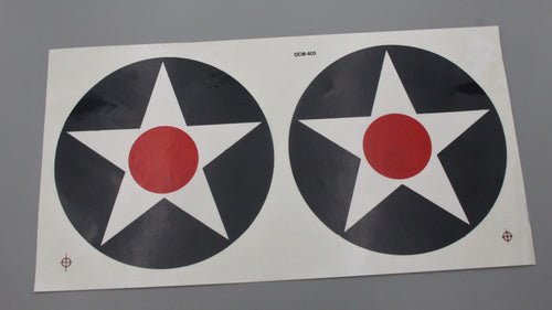 SIG 6-1/2 IN USAAC Stars Decals Ø16,5cm (Inhalt 1 Stk.) Best.-Nr. SIGDCM403 Graupner