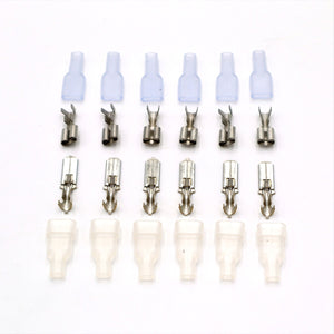 Stecker/Buchse Faston 6,3mm isoliert (6 Paar) Best.-Nr.55 SG Modellbau Stefan Graupner